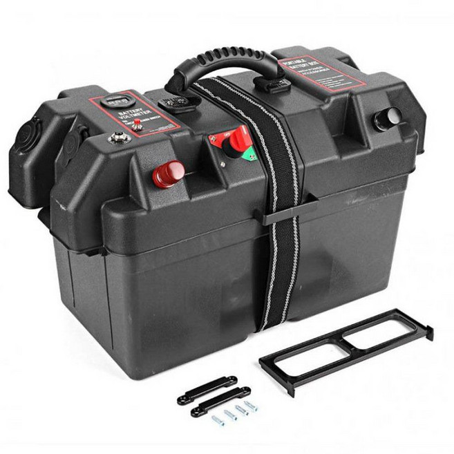 자동차 배터리케이스 야외 캠핑용 차박 카라반 상자, 1개