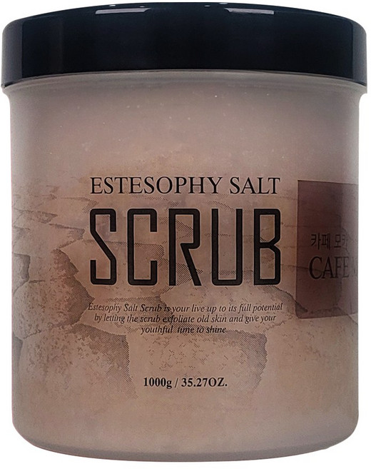 에스테소피 바디 마사지 솔트 스크럽 카페 모카, 1개, 1kg