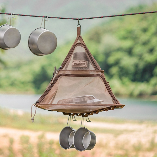 카즈미 트리 드라이어넷 캠핑용 건조대, 2단, 1개