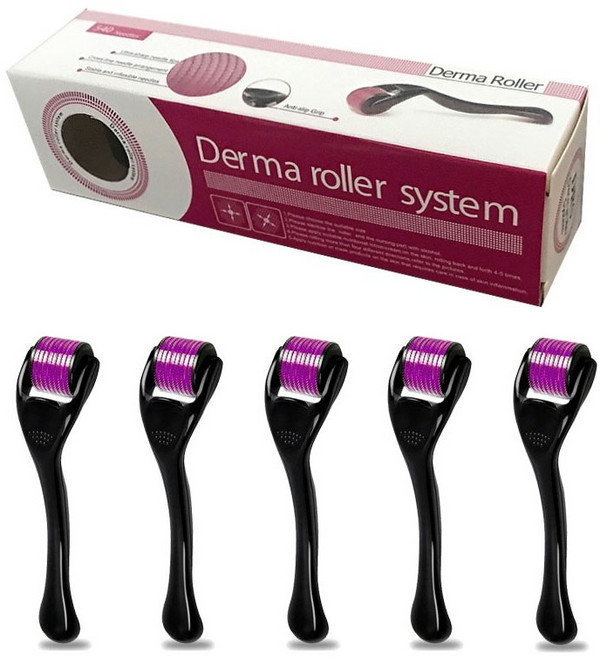 율컴퍼니 더마 롤러 mts 일반형 0.25mm, 5개, 블랙