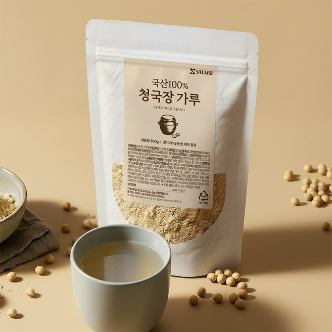 극산 청국장 가루 레시틴 이소플라폰 맛있는 청국장 찌개 천국장, 2개, 300g