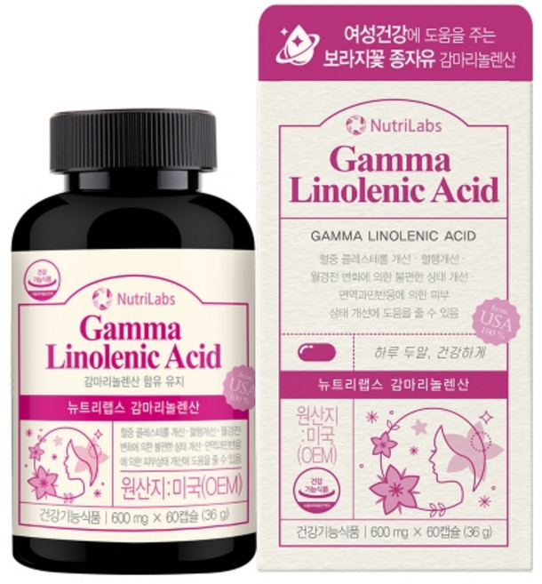 [KT알파쇼핑][뉴트리랩스] 감마리놀렌산 60캡슐, 1개
