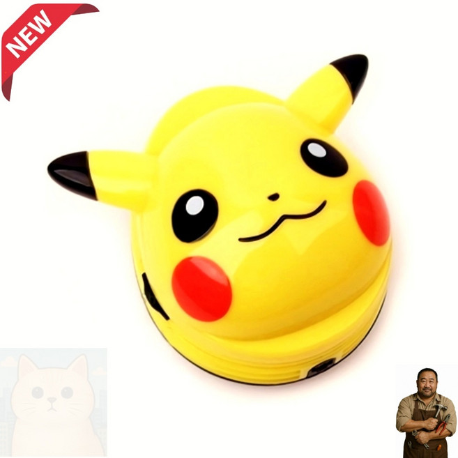 탁상청소기 엠티코리아 피카츄 캐릭터형 포켓몬스터 진공 미니청소기