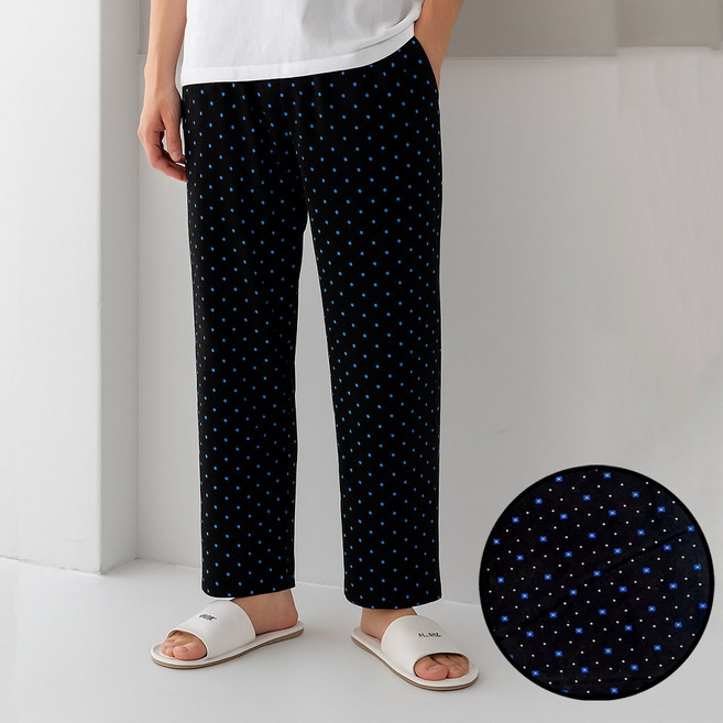 이너라인 남성 여성용 찐기모 커플 수면바지 홈웨어 잠옷바지