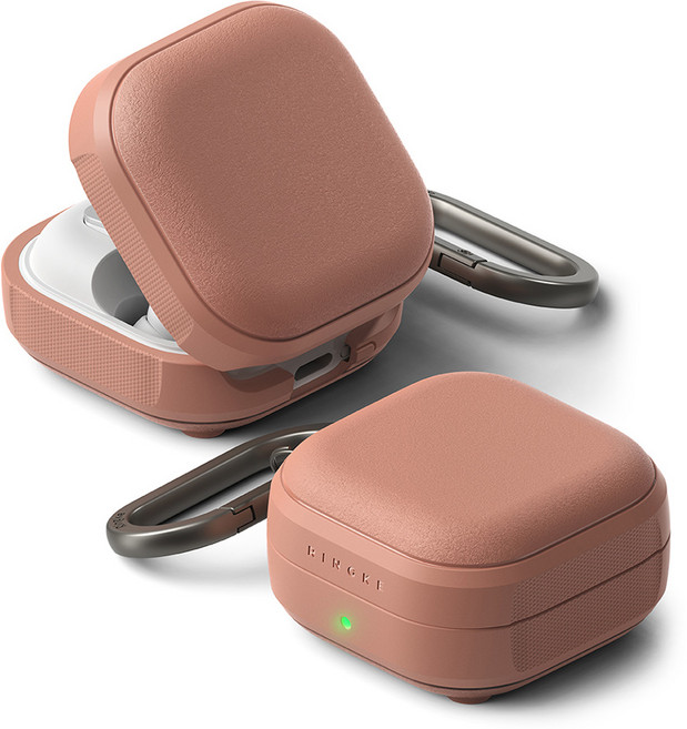 Ringke 磁吸抗震保護殼 適用 Galaxy Buds 4/4 Pro, 珊瑚紅, 1個