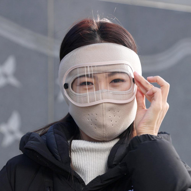 핫따숨 캐나다 고글 마스크 방한 마스크 3+1 4종 방한 털 모자 보온 귀달이 귀마개 방한모 아이큐샵