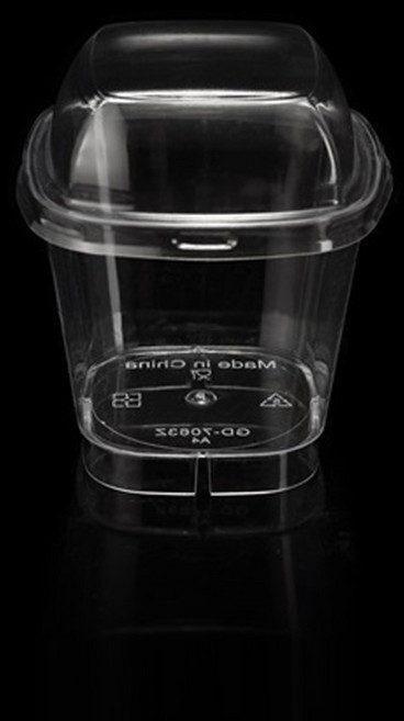 [BR] 디저트 간식 푸딩 용기+뚜껑 (120ml/GD-7063/투명/PS) 500개 세트