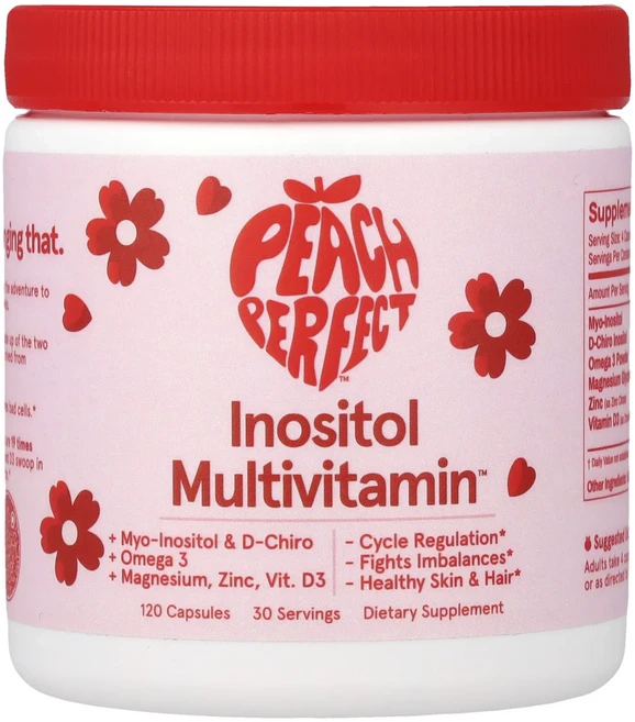 프리미엄상품 Peach Perfect 이노시톨 Multivitamin™ 캡슐 120정 끝내주게잘나가는상품, PeachPerfect이노시톨Multivitamin캡슐, 1개 - 쿠팡