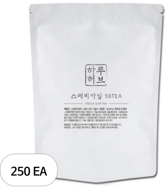 하루허브 스테비아잎차 대용량, 1g, 1개입, 250개