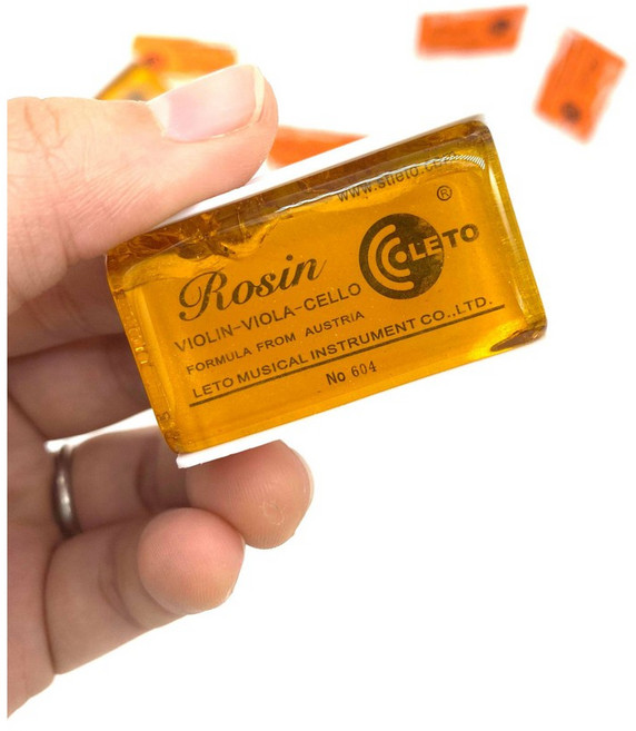LETO 604 松香，適用於小提琴、中提琴及大提琴, 1個, 單個