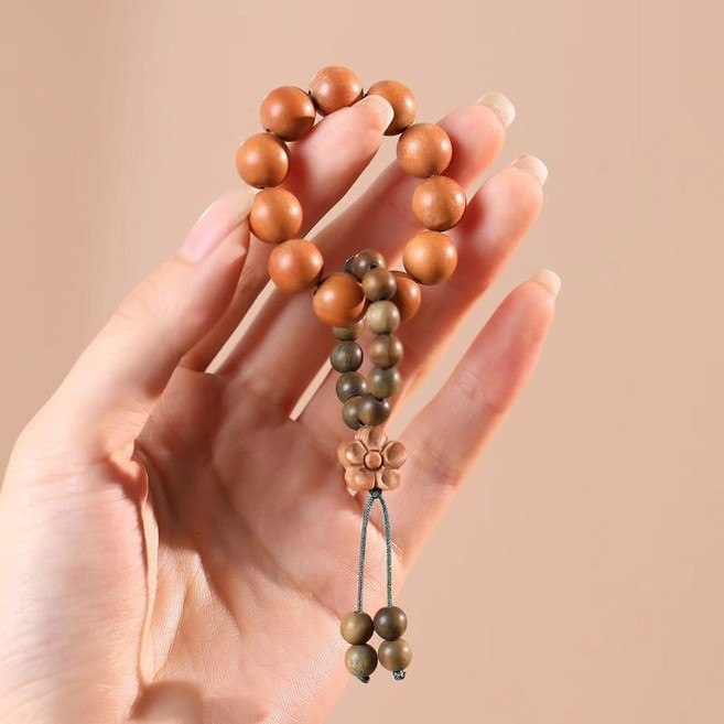 박달나무 염주 복숭아나무 염주 호신용 팔찌 지첨 게임