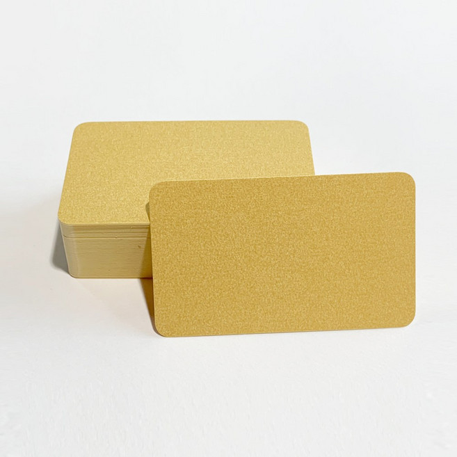 페이퍼포레스트 메뉴 이름표 가격표 베이커리 빵 거치대 가격꽂이, 1개, 용지 네온골드펄 라운딩50