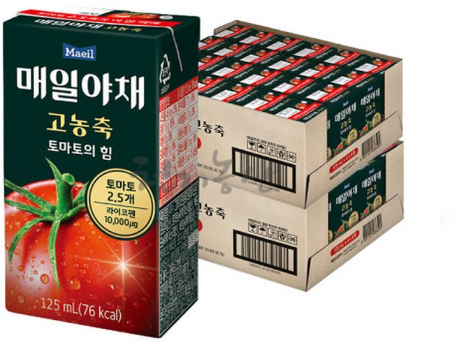 매일야채 고농축 토마토의 힘 125ml x 48개
