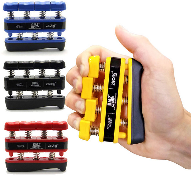 zison grip 단계별 악력기 손목운동 손가락운동, 옐로우, 1개