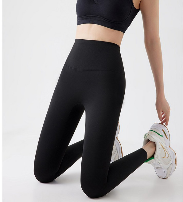 핑크셀럽 여성 하이웨스트 요가 필라테스 노Y존 빅사이즈 탄력 레깅스 9부