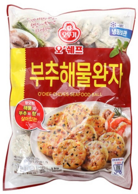 오뚜기 오쉐프_부추해물완자 1kg x 1개, 2개