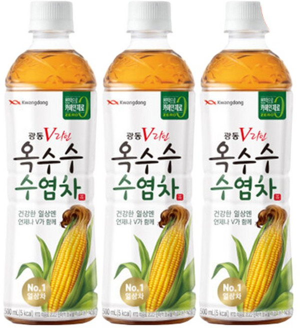 옥수수수염차 500ml 24pet(유or무 라벨 랜덤발송)