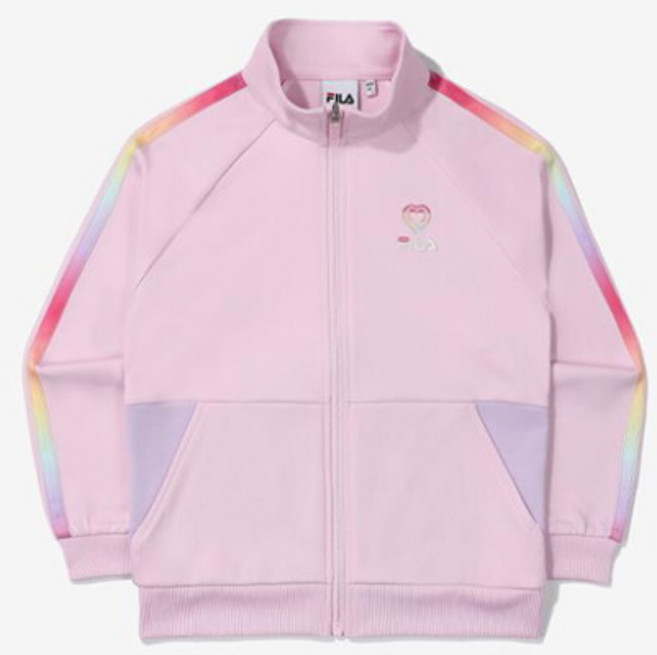 [휠라] 키즈자켓 TQJ FK2FTF1110F-EPK Girls 레인보우 하트 집업