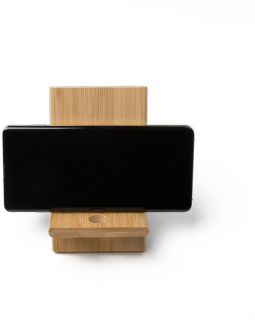 원목핸드폰충전대 대나무거치대 우드받침대, 거치대세트, 1개