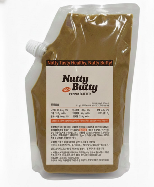 너티버티 아몬드 버터 스프레드 무첨가 100%, 1개, 1kg