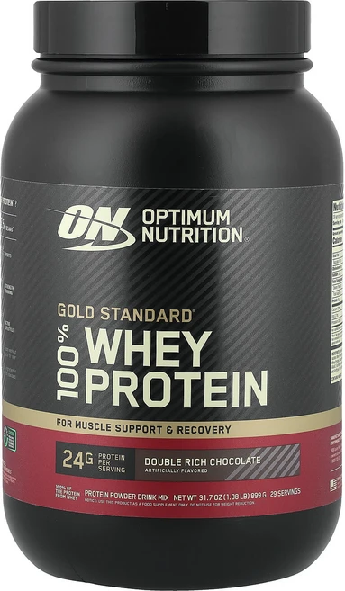 건강챙기세요 Optimum Nutrition Gold Standard® 100% 유청 단백질 더블 리치 초콜릿 899g(1.98lb) 백살까지오래오래, 1개 - 쿠팡