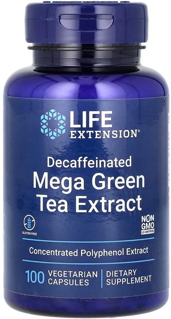 Life Extension 메가 녹차 추출물 디카페인 725mg 베지 캡슐 100정, LifeExtension메가녹차추출물디카페인725mg베, 1개 - 쿠팡