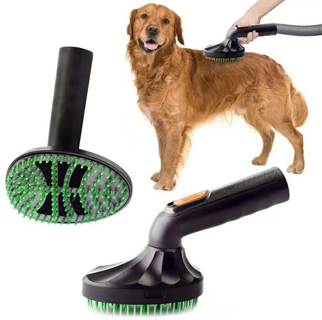 예삐스토어 강아지 고양이 털 청소 노즐 청소기 헤드 브러쉬 그루밍 반려동물, 1개, 블랙