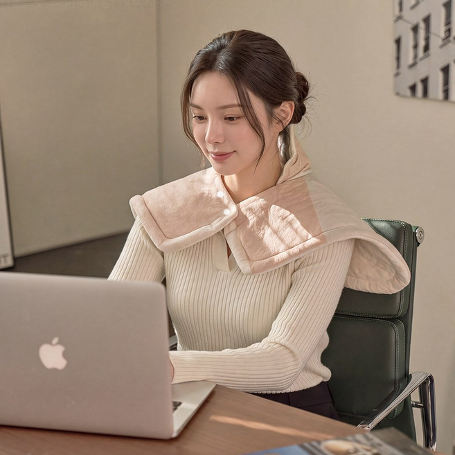 10위 - 프롬비 닥터슬로우 어깨 목 온열 전기 찜질기 마사지, 허니베이지,FD225, 허니베이지