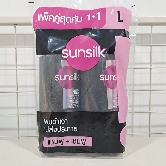 태국 썬실크(Sunsilk) 샴푸 블랙샤인 Black Shine, 1개, 650ml