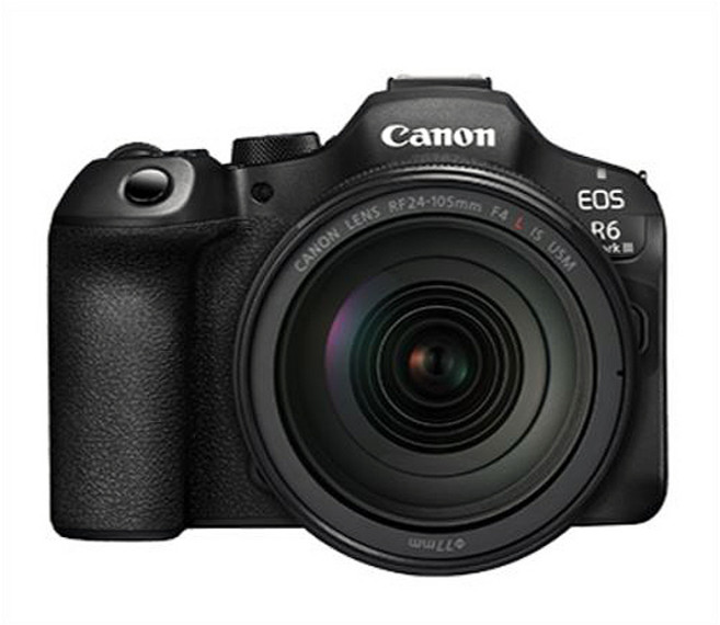 Canon 全片幅無反光鏡相機 高速連拍 五軸防手震 7K超取樣影片, EOS R6 Mark III RF 24-105mm F4L鏡頭組
