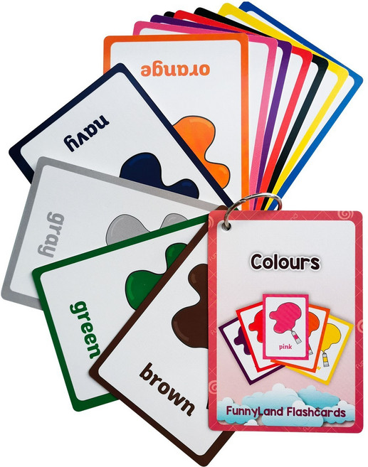 26종 760개 어린이 영어 플래시 카드 교육용 장난감 영어 유아 학습 카드, colors, 1개