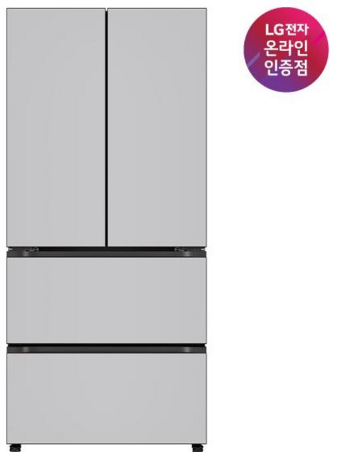 (LG전자) DIOS(디오스) 오브제컬렉션 김치톡톡 Fit & Max Z484MRR123S, 크림그레이