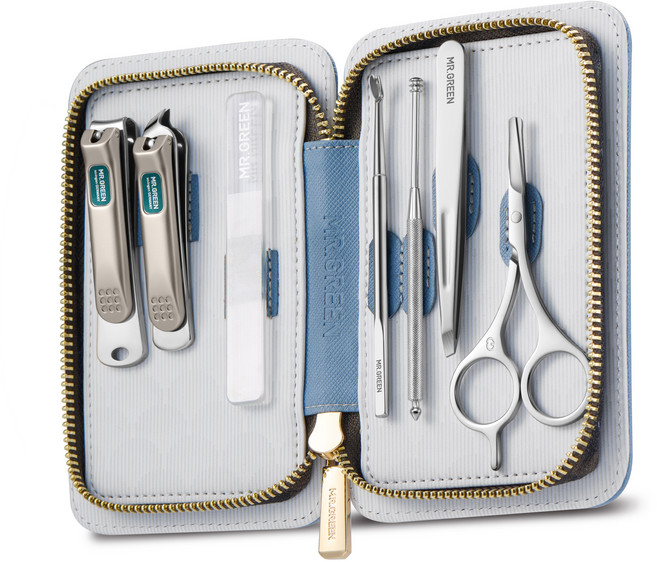 [미스터그린 공식몰] 미스터그린 손톱깎이세트 MR-6061 실용적인 고급세트 독일명품브랜드, 1세트, 블루케이스