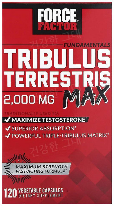 포스팩터 트리뷸러스 틀리블러스 맥스 2000mg 120캡슐 Tribulus, 1개, 120정