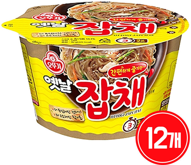 오뚜기 옛날 잡채 용기 74.5g, 12개
