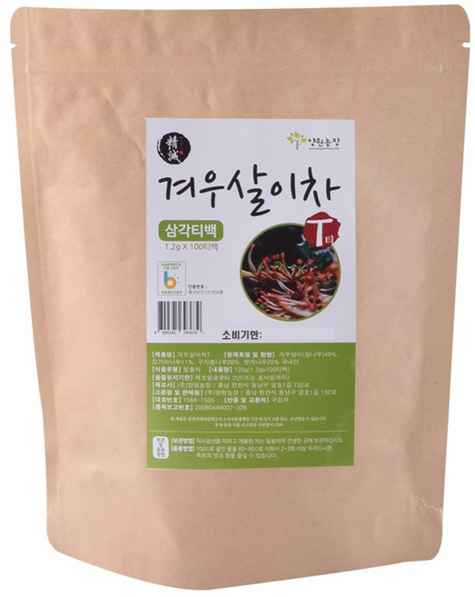 양원농장 겨우살이차, 1.2g, 100개입, 1개