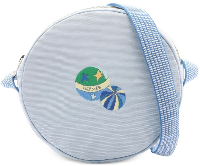 에르메스 중고 1990's 자수 캔버스 숄더 백