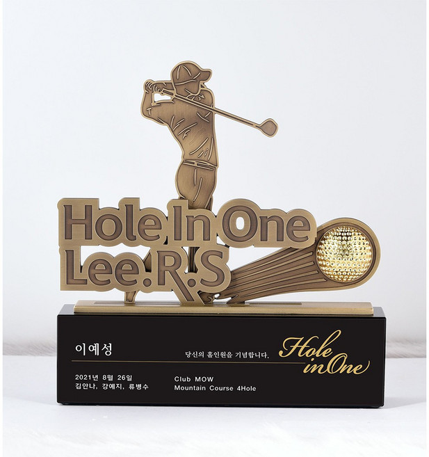 골프트로피 이글패 스윙골프 남자골프패 고급트로피 홀인원 주문제작 사이클버디 8-328, 1개