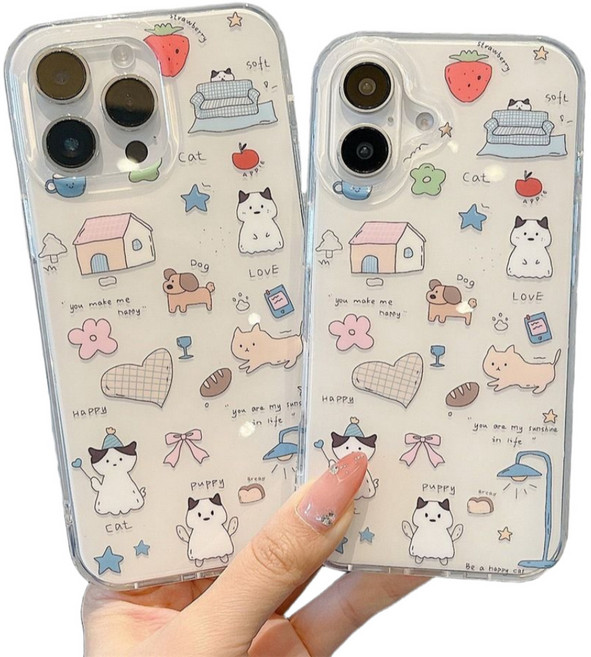 러블리마켓 큐티 냥냥멍멍 아이폰 케이스