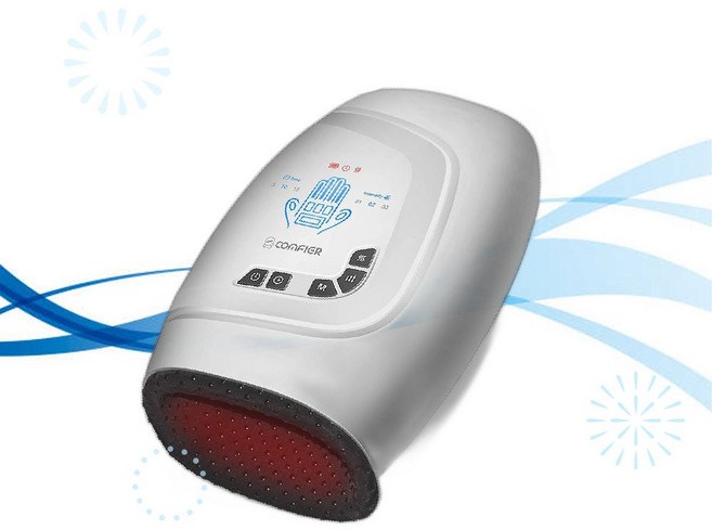 COMFIER 컴피어 팔 안마기 무선 온열 손 마사지기 압박 3모드3단계 손가락손목 선물용 ZA, 1개