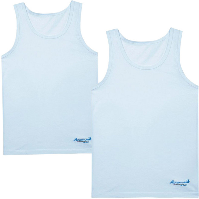 BYC 남아 주니어 베이직 순면 민소매 런닝 2매입