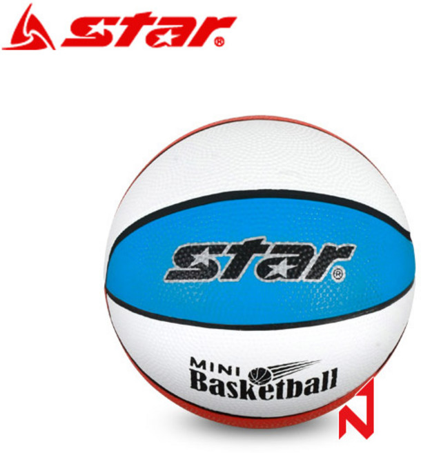 스타 농구공 미니 고무농구공 BB8071-31 1호 13.5cm, 단품