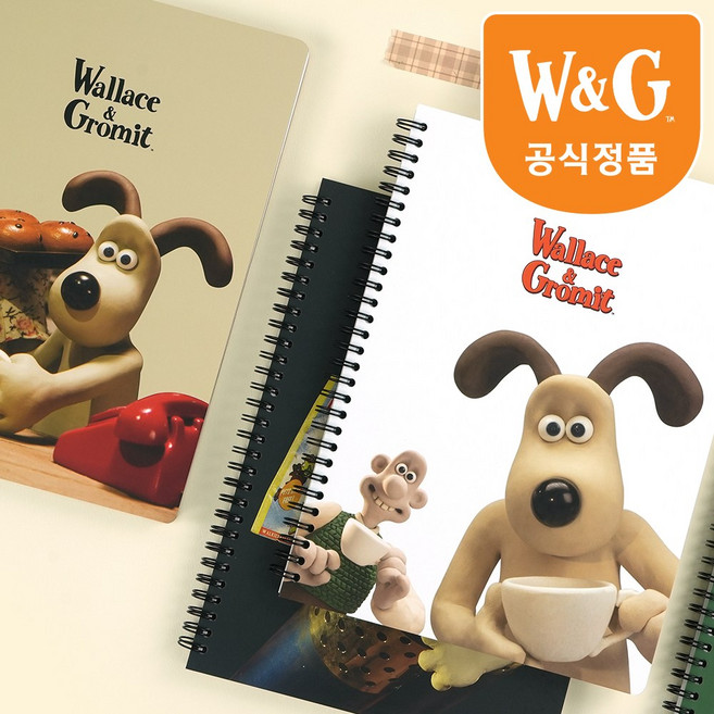 월레스와 그로밋 대학노트 그린, 1개, 1종 그린