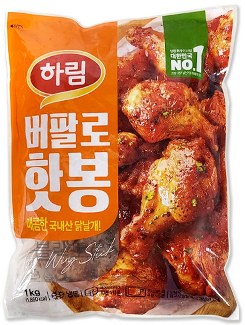 하림 버팔로 핫 봉 1kg 닭날개, 1개