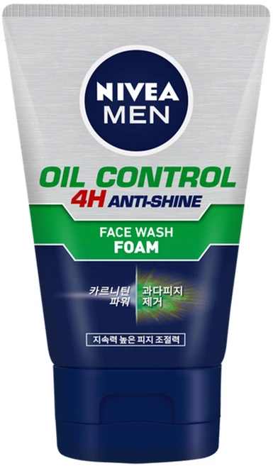 니베아 맨 오일 컨트롤 훼이스 워시 폼, 100g, 1개 - 쿠팡