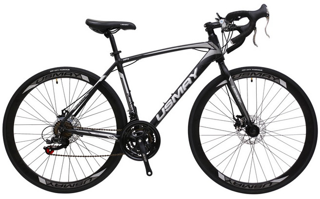 SPORTONE U27 SHIMANO21速鋁合金彎把碟煞公路車搭載副煞把碟煞設計雨天中較不影響制動力性能向上提升, 消光黑, 1個