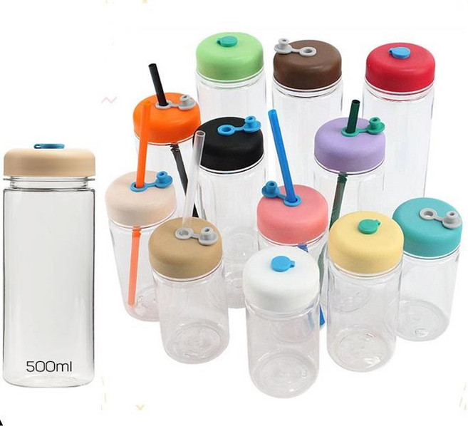 국산 에코젠 빨대보틀 350ml/500ml/700ml (1개) 요양원 에코젠 연예인 보틀, 핑크, 500ml, 1개