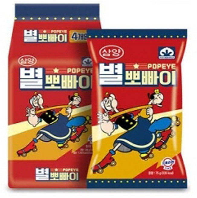 삼양 뽀빠이 72g*4입 x12개, 48개, 72g