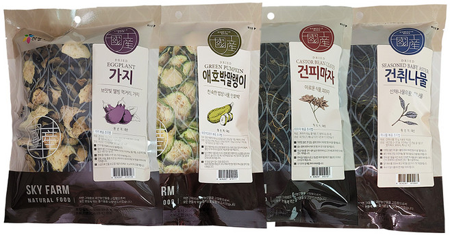 정월대보름 말린나물 국산 보름나물 실속세트(4종), 1개