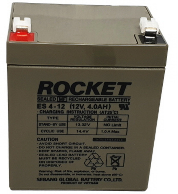 세방전지 로케트배터리 연(납)축전지 ES4-12 (12V 4AH), 1개, 1개입